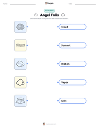 Angel Falls printable worksheet preview