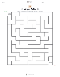 Angel Falls printable worksheet preview