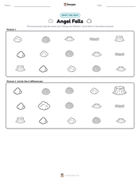 Angel Falls printable worksheet preview