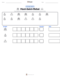 Mont-Saint-Michel printable worksheet preview