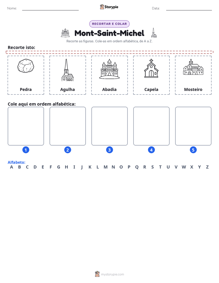 Recortar & Colar Alfabeto