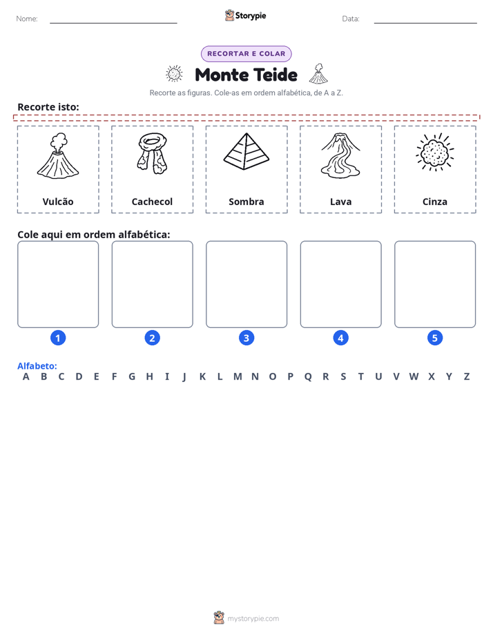 Recortar & Colar Alfabeto