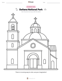 Doñana National Park printable worksheet preview