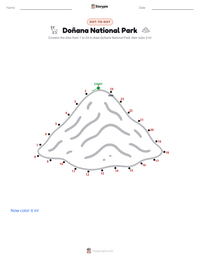 Doñana National Park printable worksheet preview