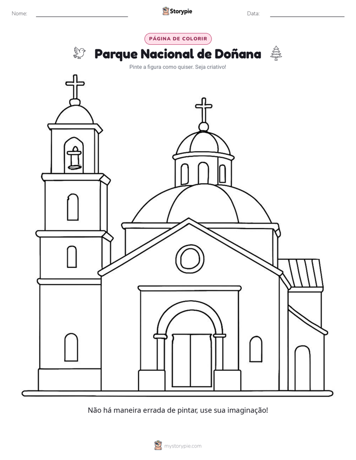 Página para colorir