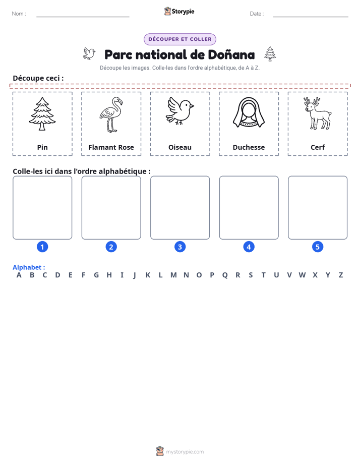 Découper & Coller l'Alphabet