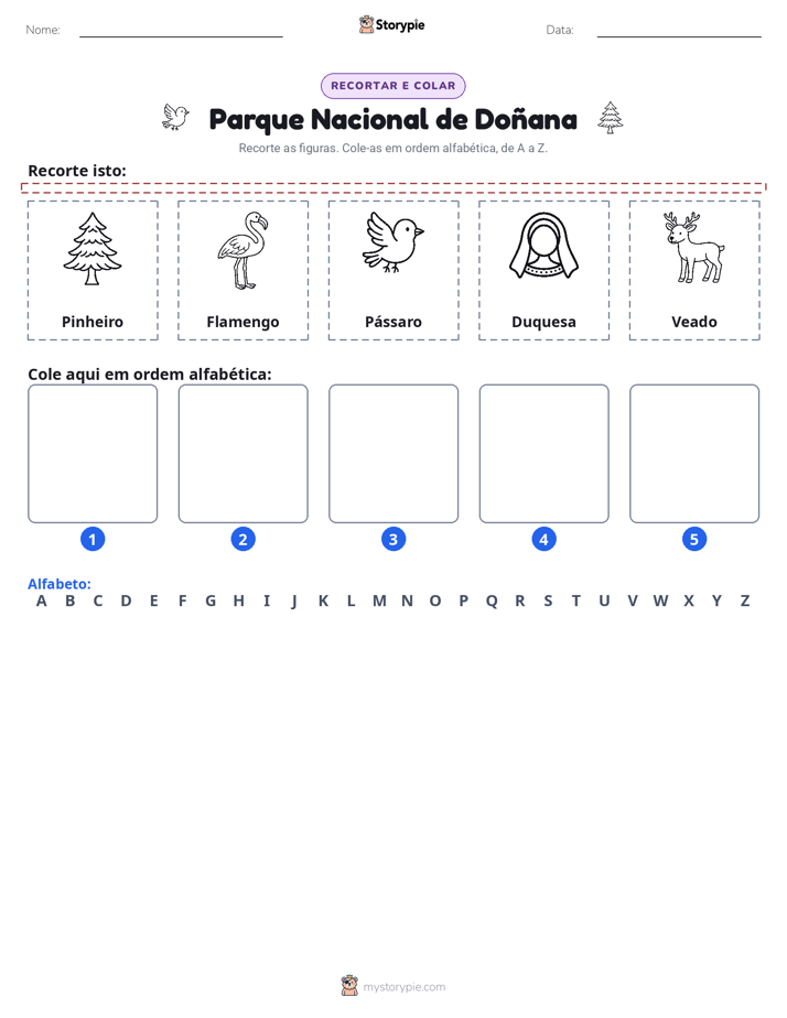 Recortar & Colar Alfabeto
