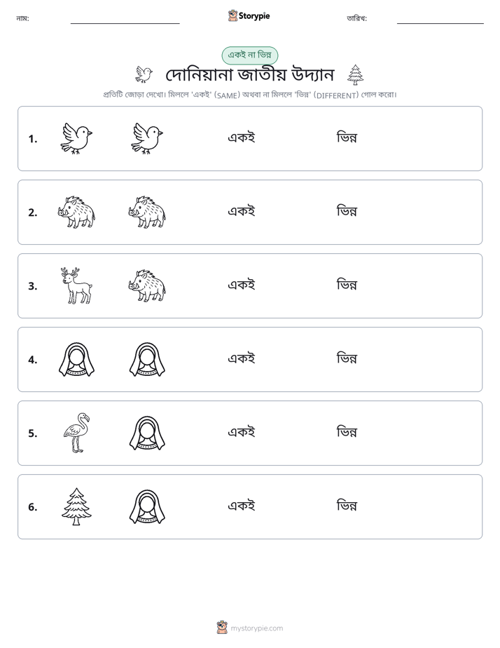 একই বা ভিন্ন