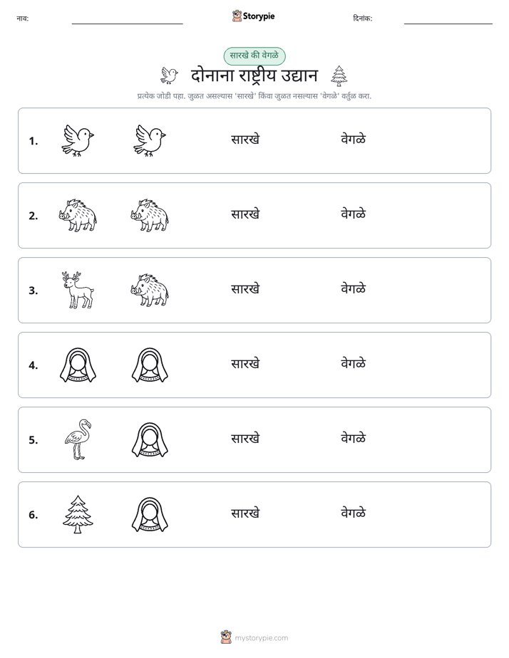समान की भिन्न