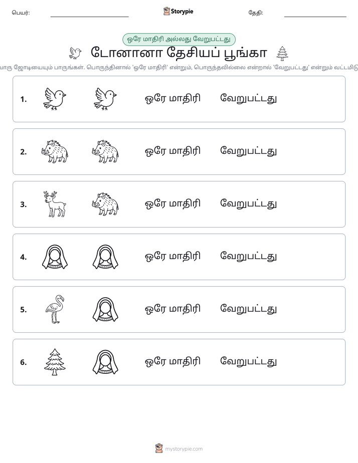 அதே அல்லது மாறுபட்டது