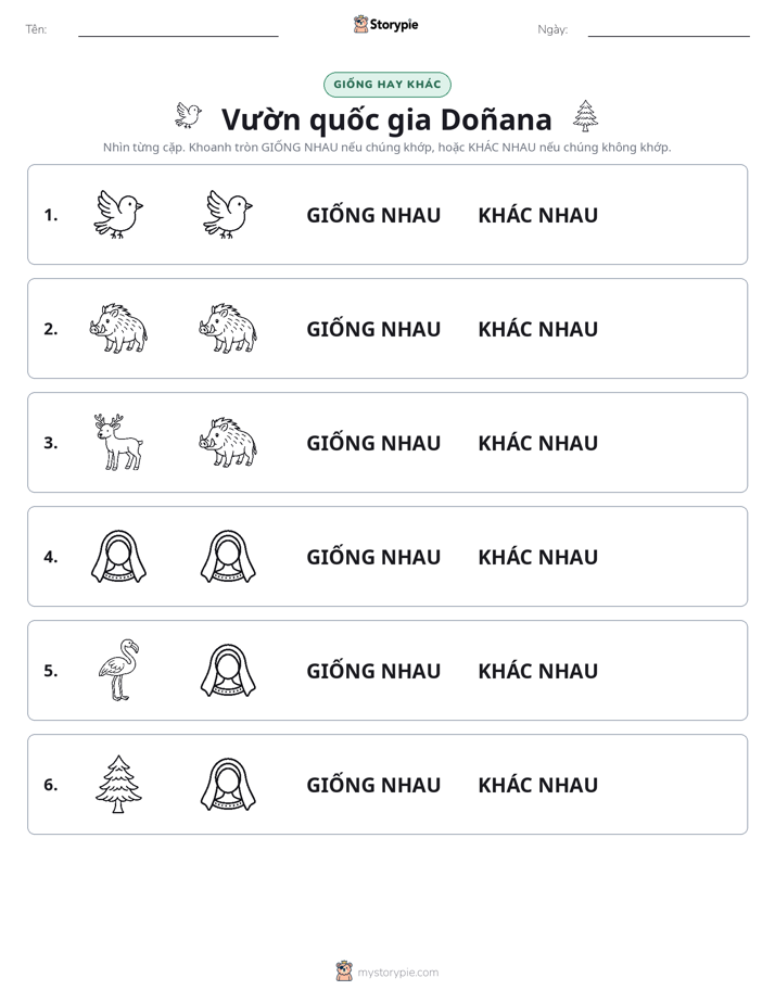 Giống Hay Khác