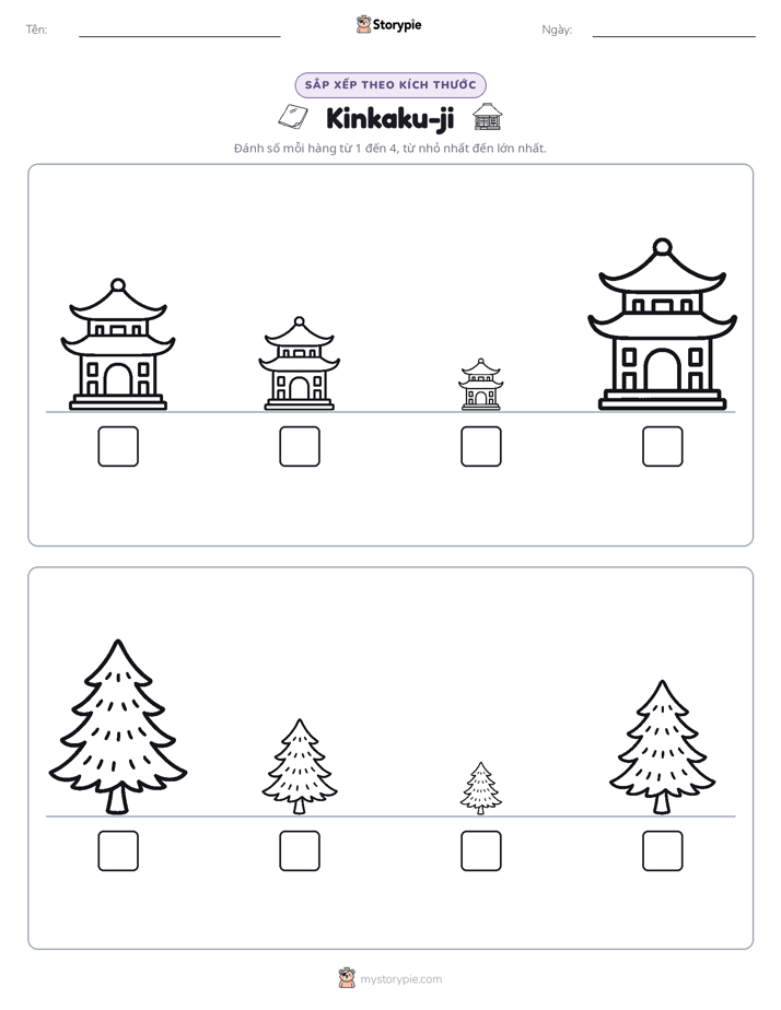 Thứ Tự Kích Thước