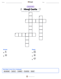 Himeji Castle printable worksheet preview
