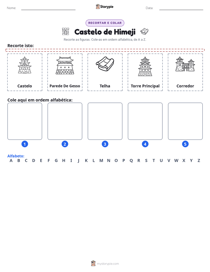 Recortar & Colar Alfabeto