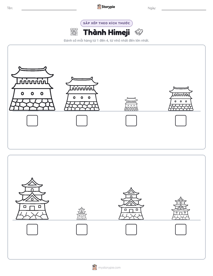 Thứ Tự Kích Thước