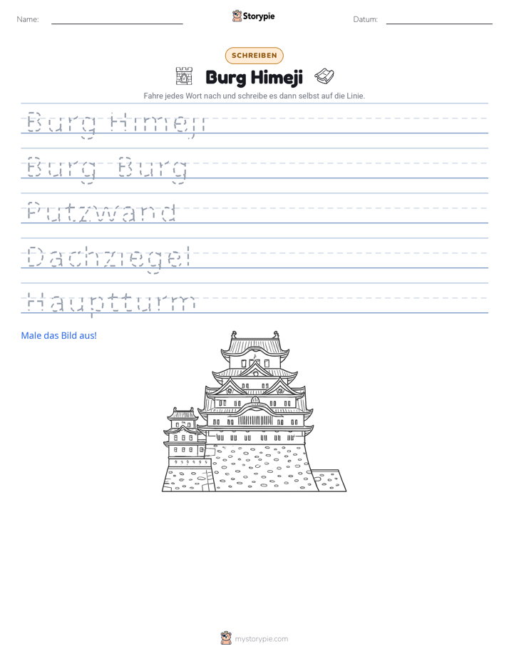 Schreibübung