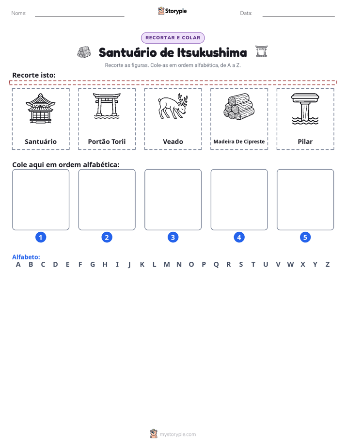 Recortar & Colar Alfabeto