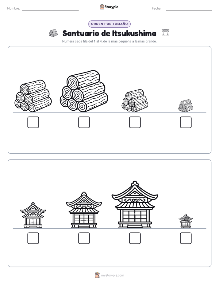 Orden de Tamaños