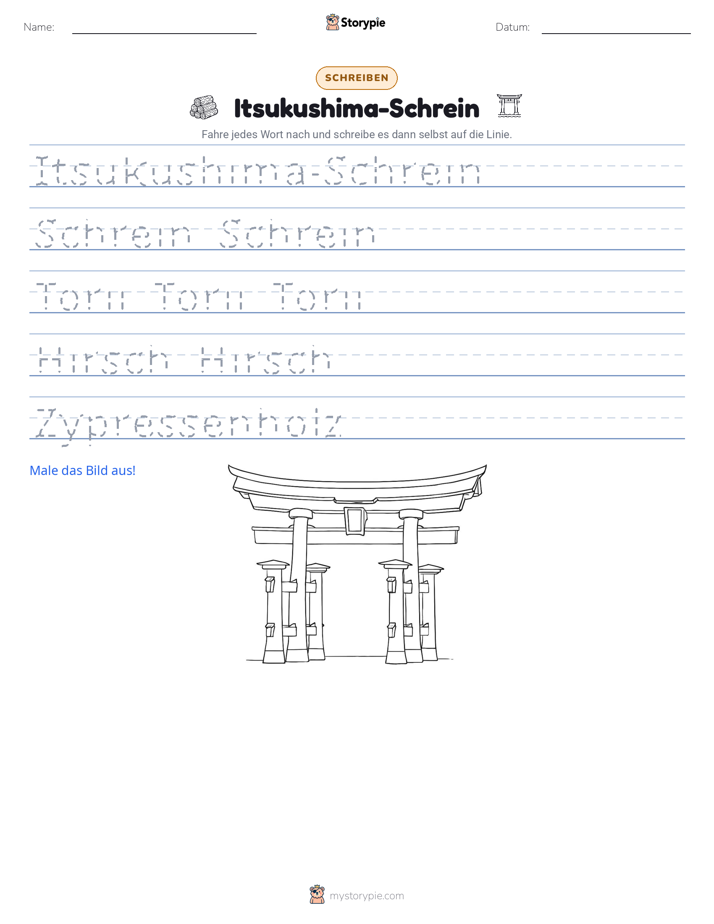 Schreibübung