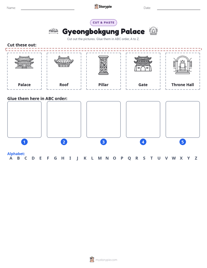 Cut & Paste Alphabet