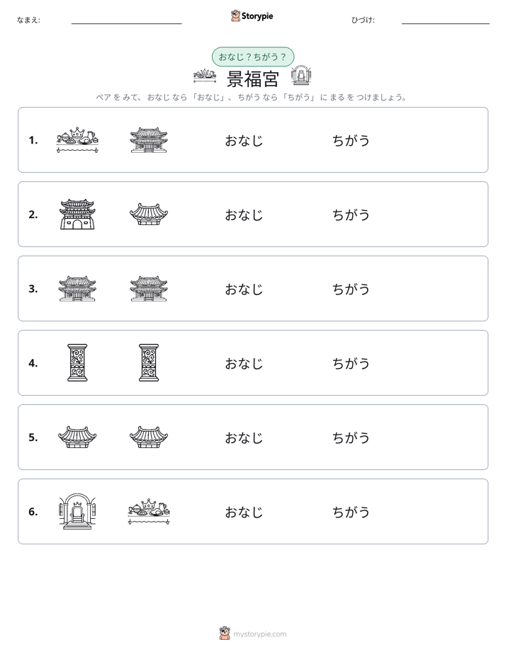同じか違うか