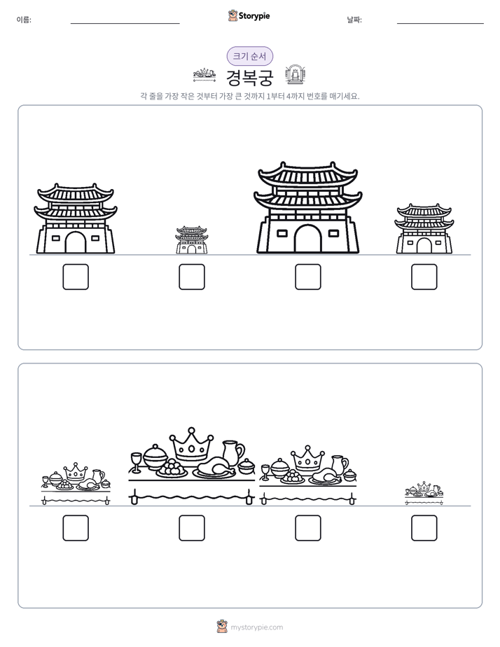 크기 순서