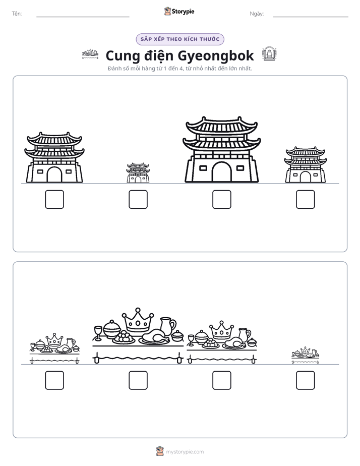 Thứ Tự Kích Thước