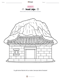 Insel Jeju druckbare Arbeitsblatt Vorschau