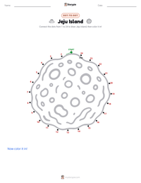 Jeju Island printable worksheet preview