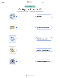 Podgląd drukowalnego arkusza ćwiczeń Wyspa Czedżu