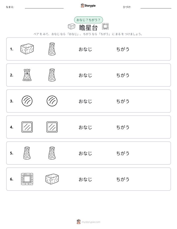 同じか違うか