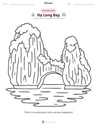 Hạ Long Bay printable worksheet preview