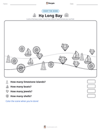 Hạ Long Bay printable worksheet preview