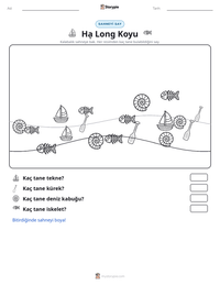 Hạ Long Koyu yazdırılabilir çalışma sayfası önizlemesi