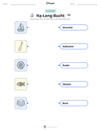 Hạ-Long-Bucht druckbare Arbeitsblatt Vorschau