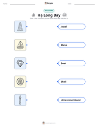 Hạ Long Bay printable worksheet preview