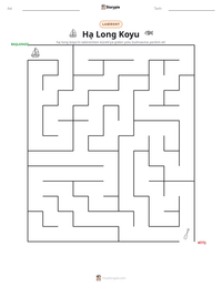 Hạ Long Koyu yazdırılabilir çalışma sayfası önizlemesi