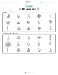 Hạ Long Bay printable worksheet preview