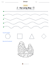 Hạ Long Bay printable worksheet preview