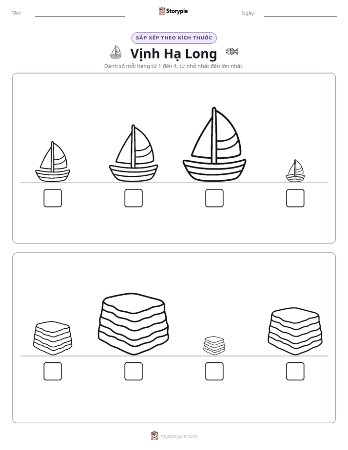 Thứ Tự Kích Thước