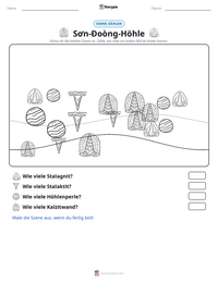 Sơn-Đoòng-Höhle druckbare Arbeitsblatt Vorschau