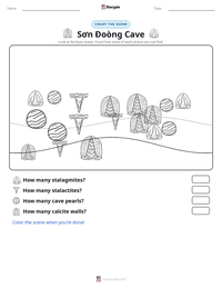 Sơn Đoòng Cave printable worksheet preview