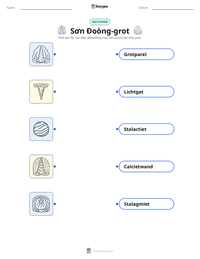 Sơn Đoòng-grot afdrukbare werkblad voorbeeld