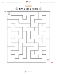 Sơn-Đoòng-Höhle druckbare Arbeitsblatt Vorschau