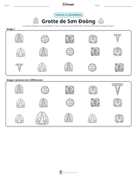 Aperçu de la feuille de travail imprimable Grotte de Sơn Đoòng