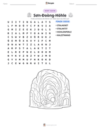 Sơn-Đoòng-Höhle druckbare Arbeitsblatt Vorschau