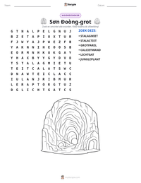 Sơn Đoòng-grot afdrukbare werkblad voorbeeld