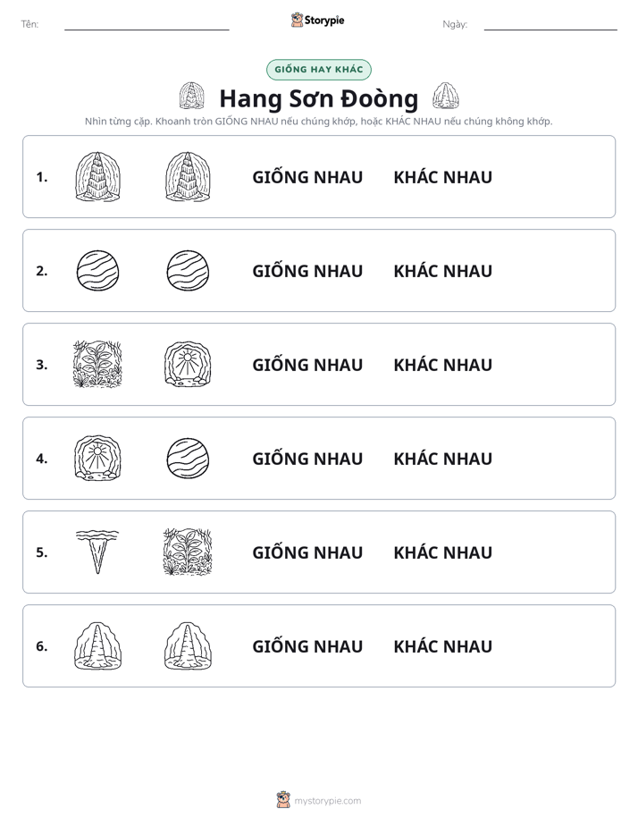 Giống Hay Khác