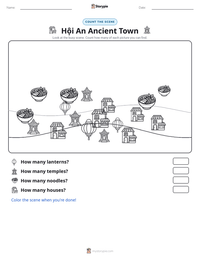 Hội An Ancient Town printable worksheet preview