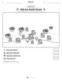Hội An Antik Kenti yazdırılabilir çalışma sayfası önizlemesi